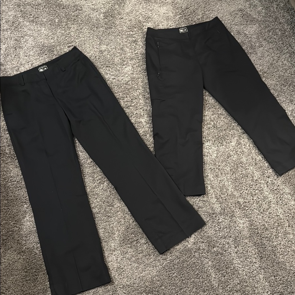 Adidas Black Ankle Cropped Pants